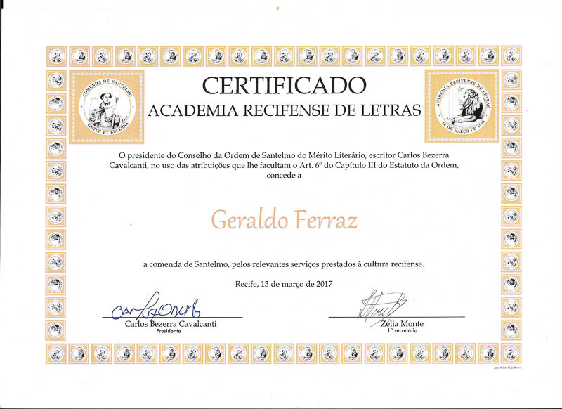 Certificado da ARL - 2017